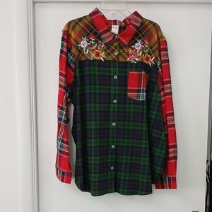 Blair Plaid Flannel Button Down Shirt